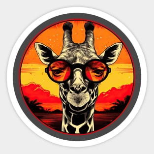 Sunglasses giraffe Sticker